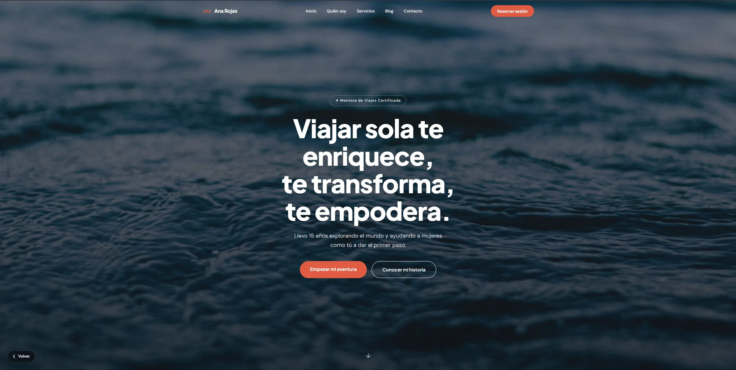 Preview del template Marea para restaurantes